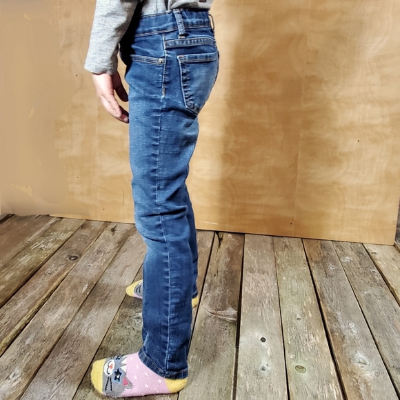 Children's Place Super Skinny Girls Denim Jeans 👖 6R Dark Twilight - Picture 2 of 9